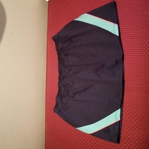 Large Tail Navy Tennis Skirt Skort w/Mint Green & Orange Accents